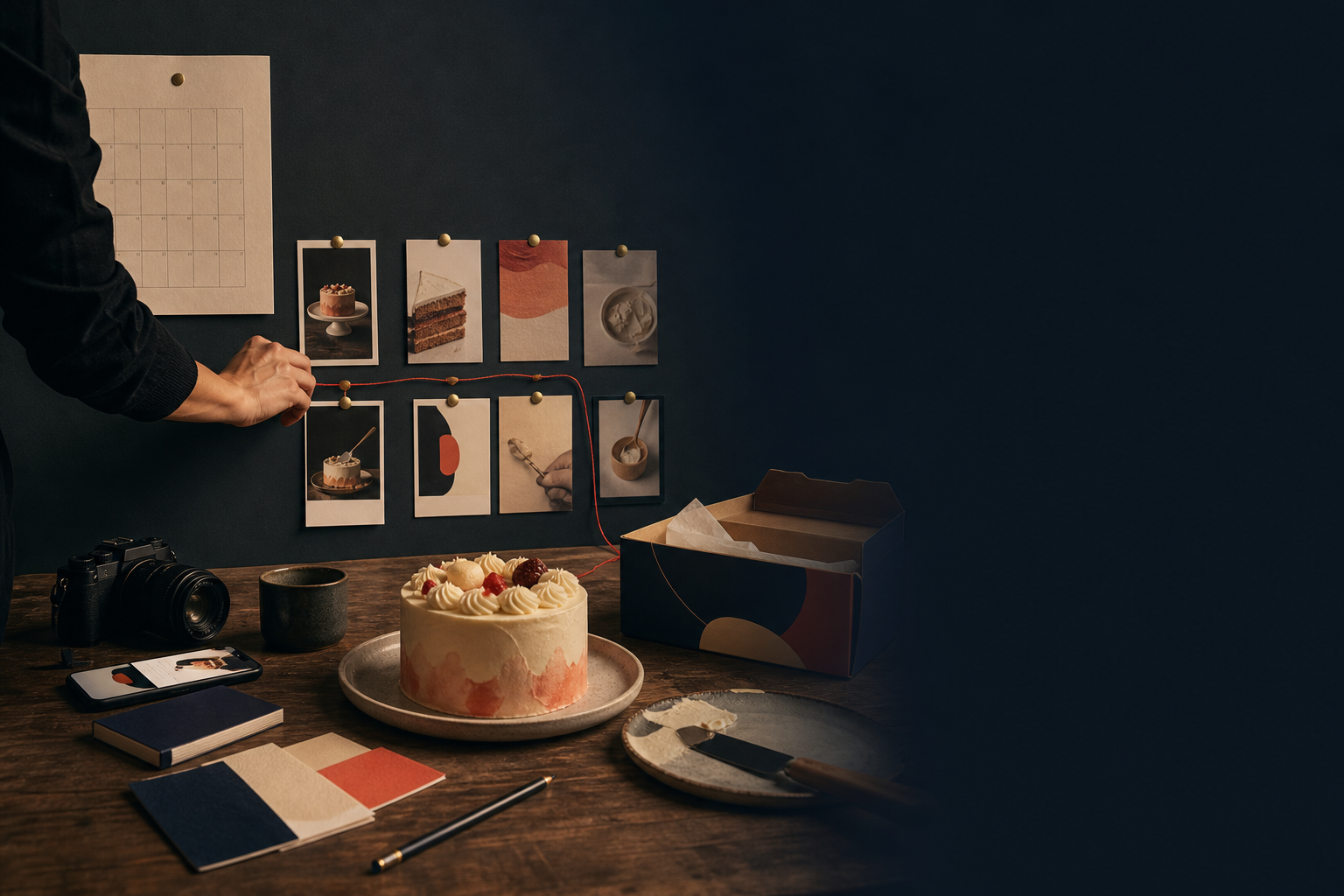 Operación editorial de redes sociales para Kling Cake con producto, fotografía y planeación mensual